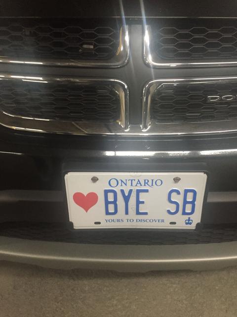 如图,多伦多还有很多这样的车牌…            添加评论