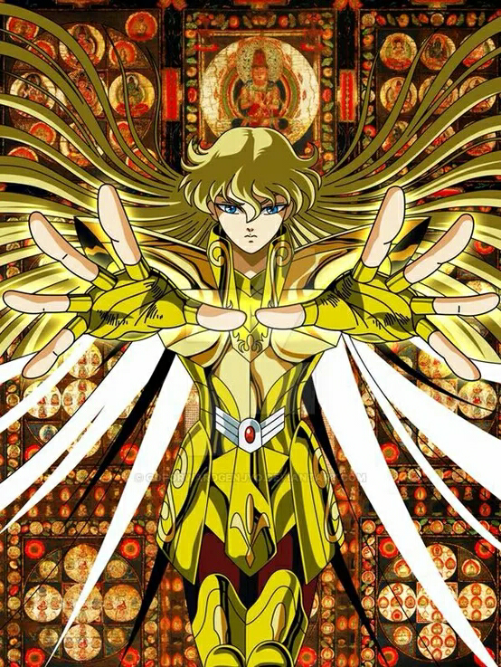 像的 br> br>处女座黄金圣斗士,沙加阿释密达施寂摩最大奥义天舞宝轮