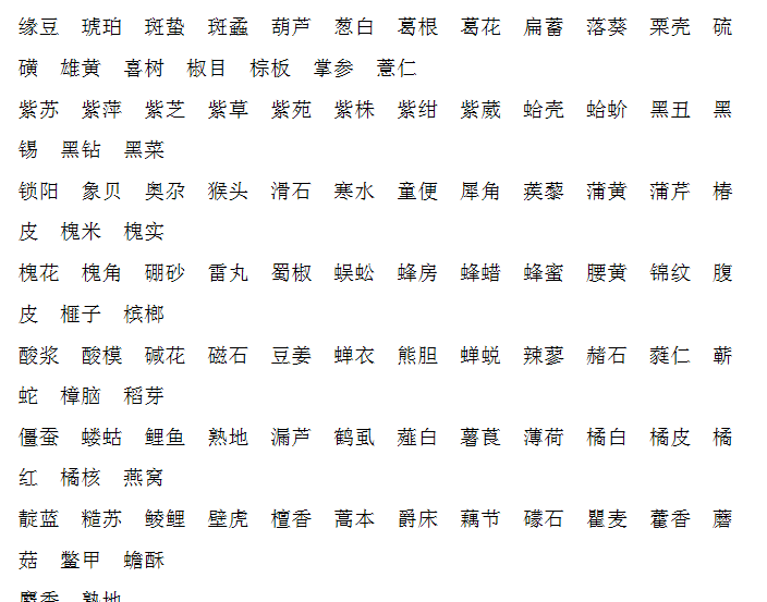 有哪些适合取名的中药材名字 知乎 有哪些适合取名的中药材名字 知乎