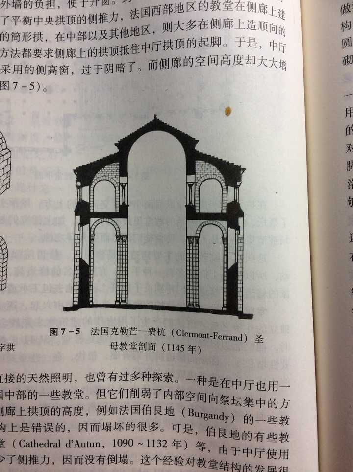 罗曼式教堂的结构剖面《外国建筑史》第四版 特点