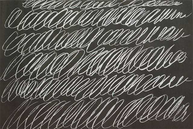 已故美国抽象艺术大师汤伯利cy twombly的作品《黑板》