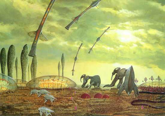 也许他们是硅基生命,像一块石头,生活在辐射很严重的环境中.