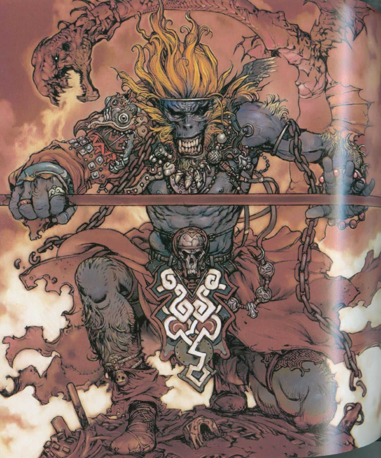 寺田克也:黑与灰的感官世界,红与绿的色彩主角 代表作《大猿王》 这