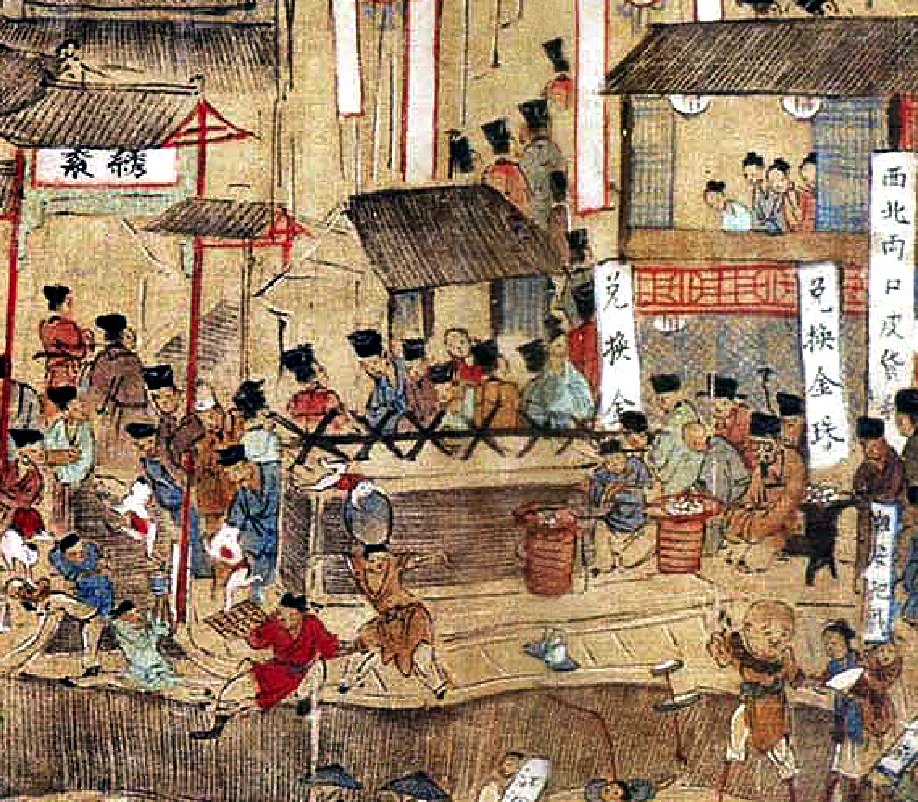 考验大家眼力的时刻到了. 明 仇英《南都繁会图》(局部)  显示全部