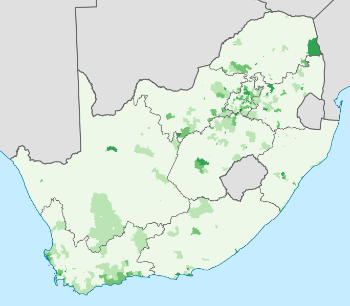 南非人口密度图片