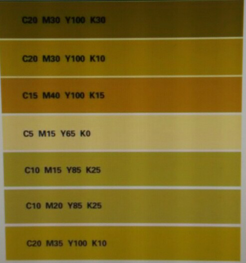 请问一下金色有没有固定的cmyk 数值 或者金色是怎么印刷出来呢 知乎