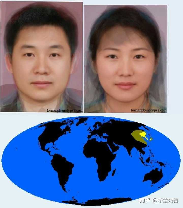 北亚混东亚人种形成的满洲朝鲜二型(主要是江北地区)