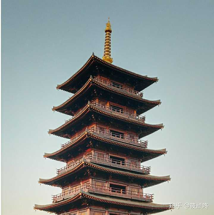 一座唐代风格木塔
