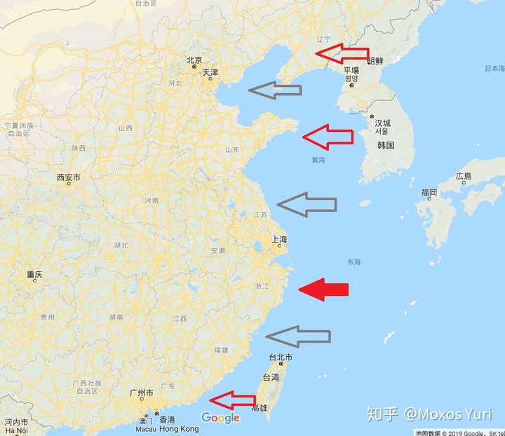 沿海省,隔一个省