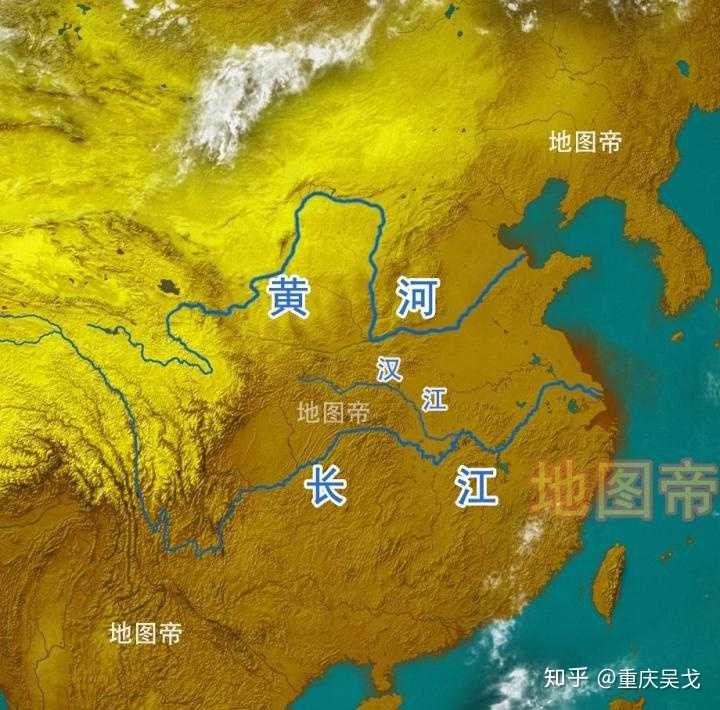 汉水在江河中间 襄郢在汉水中游