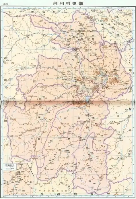 東漢荊州刺史部圖