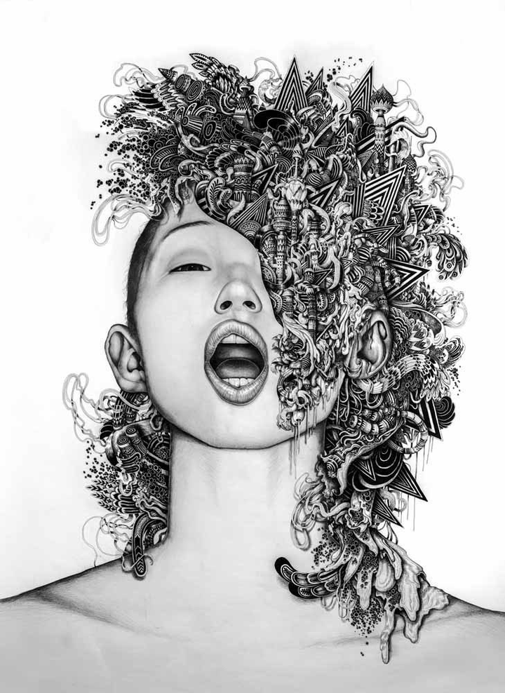 很喜欢黑白插画,希望大家可以推荐给我一些大师的作品?