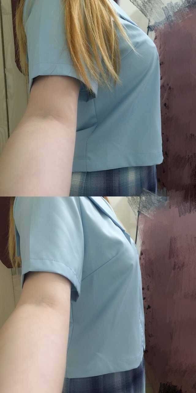 jk制服下摆会翘起来怎么办呐?