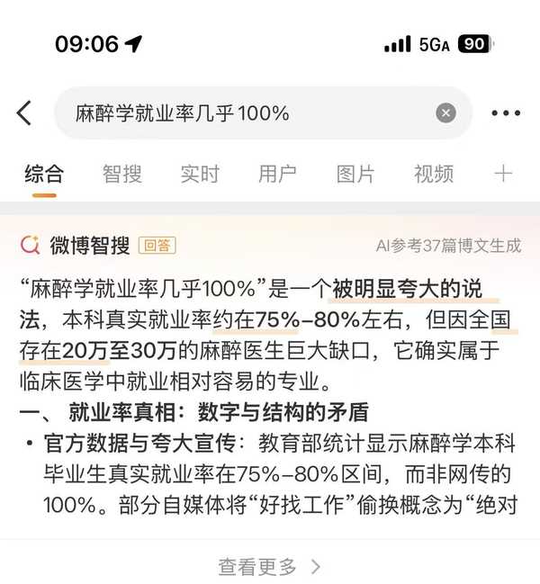 网友称麻醉学专业就业率几乎 100%，全国麻醉医生缺口达 20-30 万，是真的吗？为何有这么大缺口？
