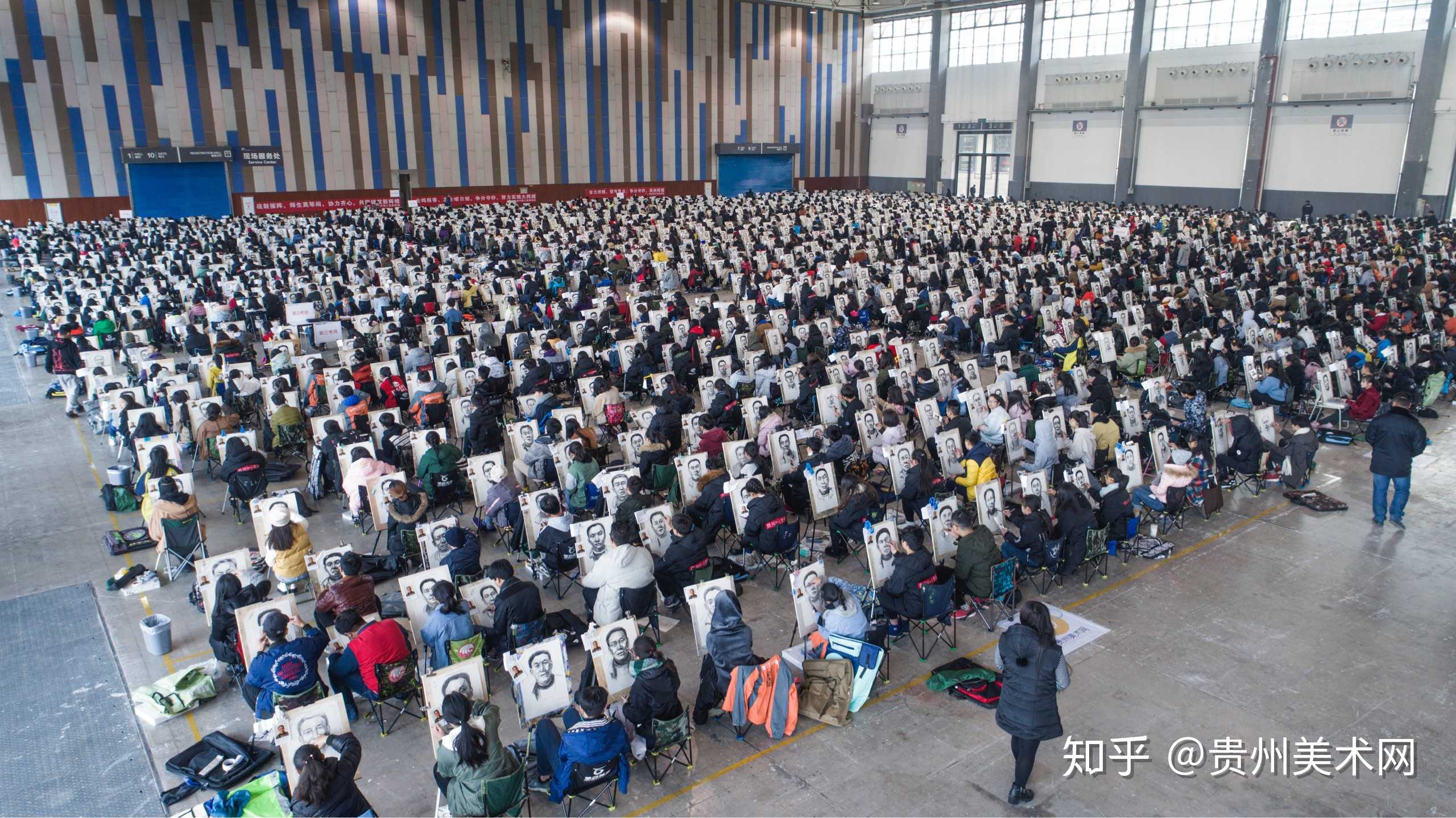 回顾2018年贵州省美术模拟联考现场