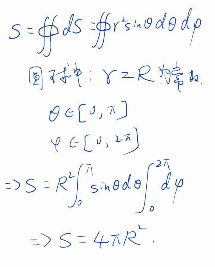 圆球表面积公式用微积分如何推导 知乎 圆球表面积公式用微积分如何推导 知乎