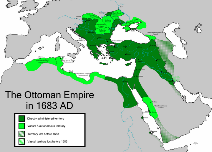 奥斯曼帝国的疆域都包括现在哪些国家?存在的年限有多长时间?