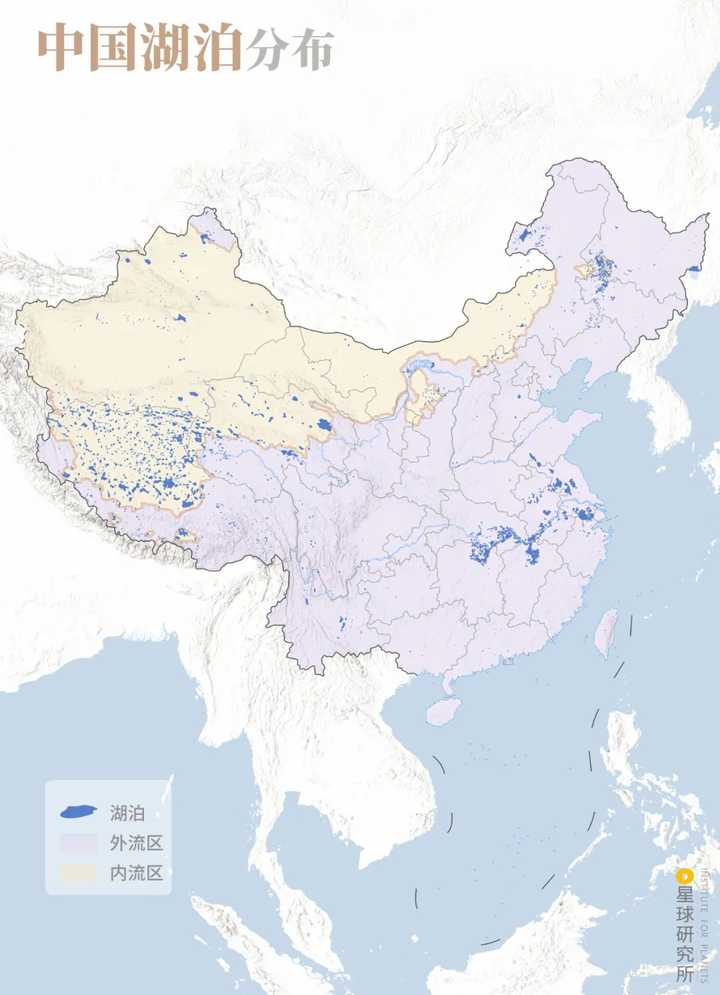 中国十大湖泊地图图片