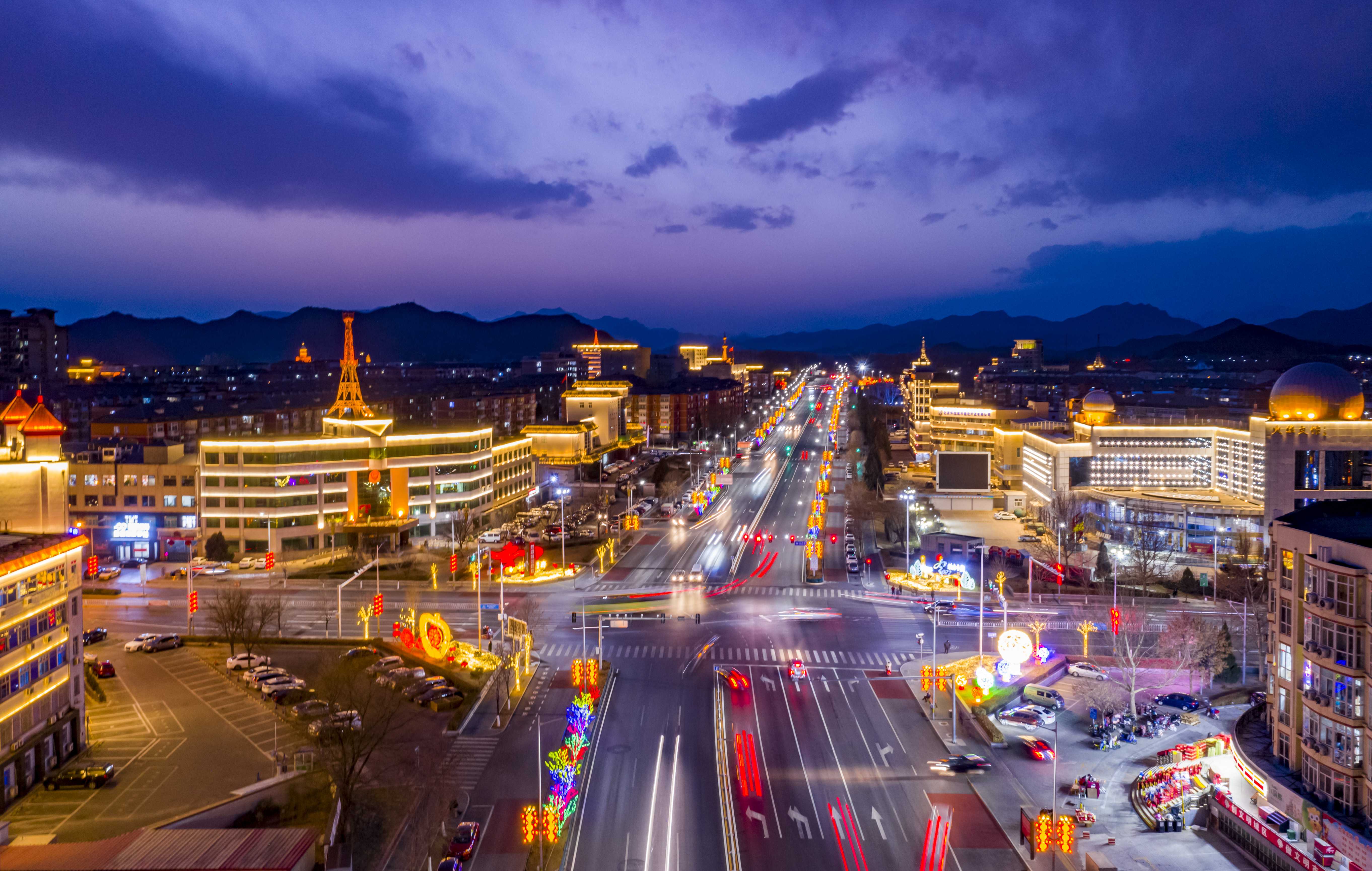 怀柔夜景图片