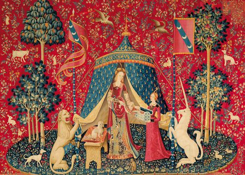 贵妇人与独角兽(网上随便找的图,侵删)