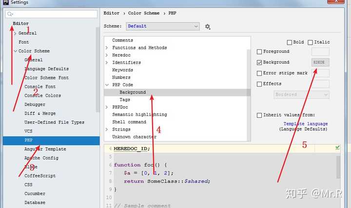 PHPstorm怎么去掉sql背景色? - 知乎
