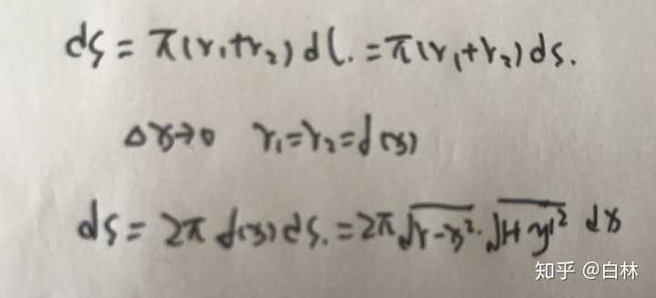 用积分推导球的表面积有哪些方法 知乎 用积分推导球的表面积有哪些方法 知乎
