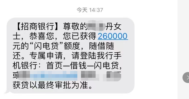 各位知友，请问招行新推的闪电贷怎么样？