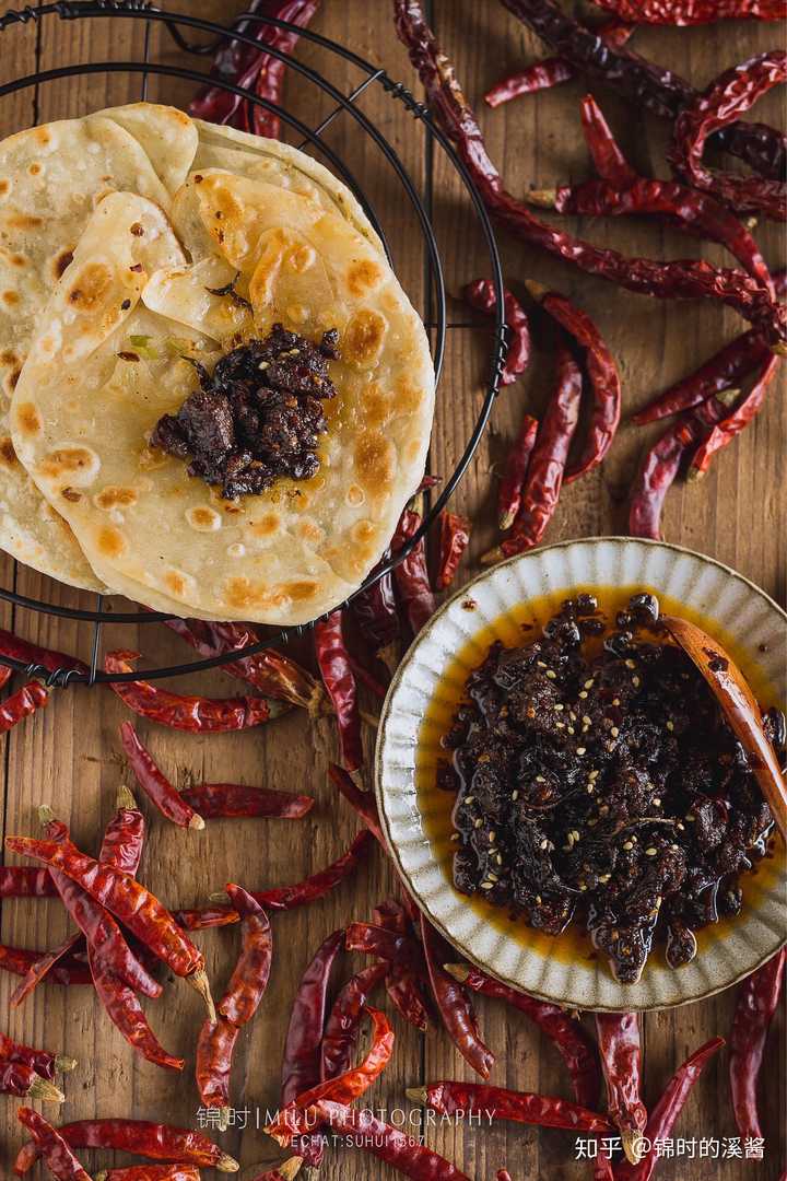 自制牛肉酱和卷饼