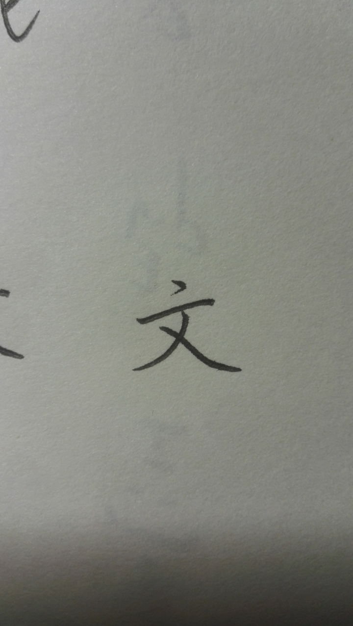 请问如何写好"文"这个字?