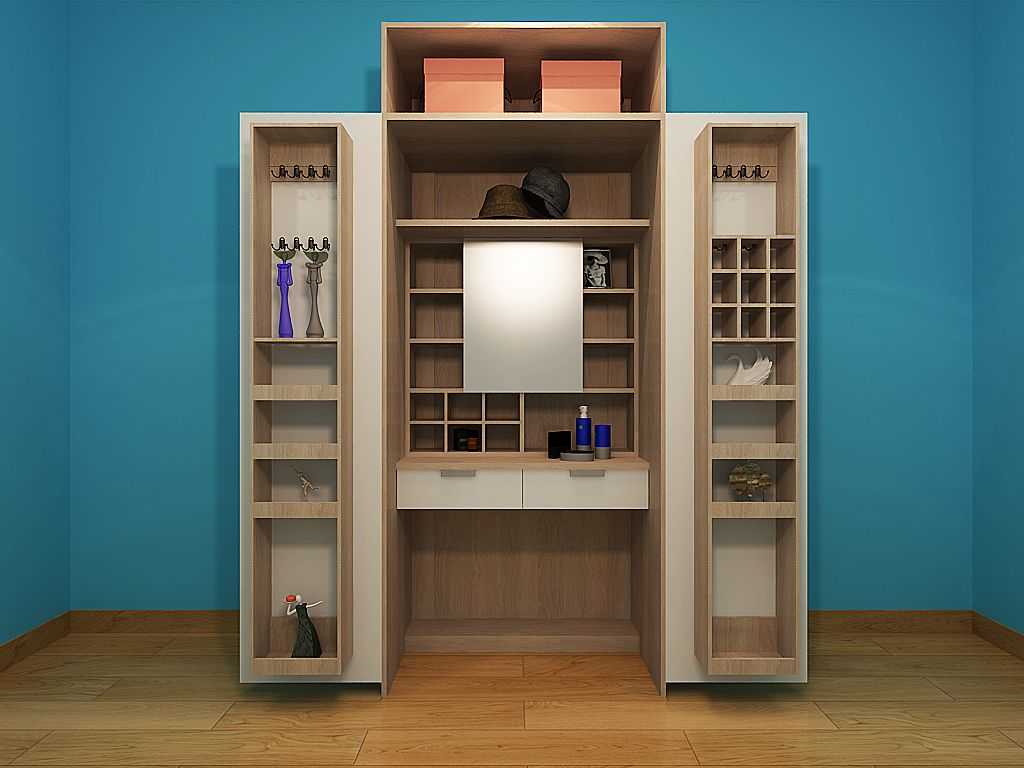 隐藏式梳妆台,让你的卧室再整洁一点