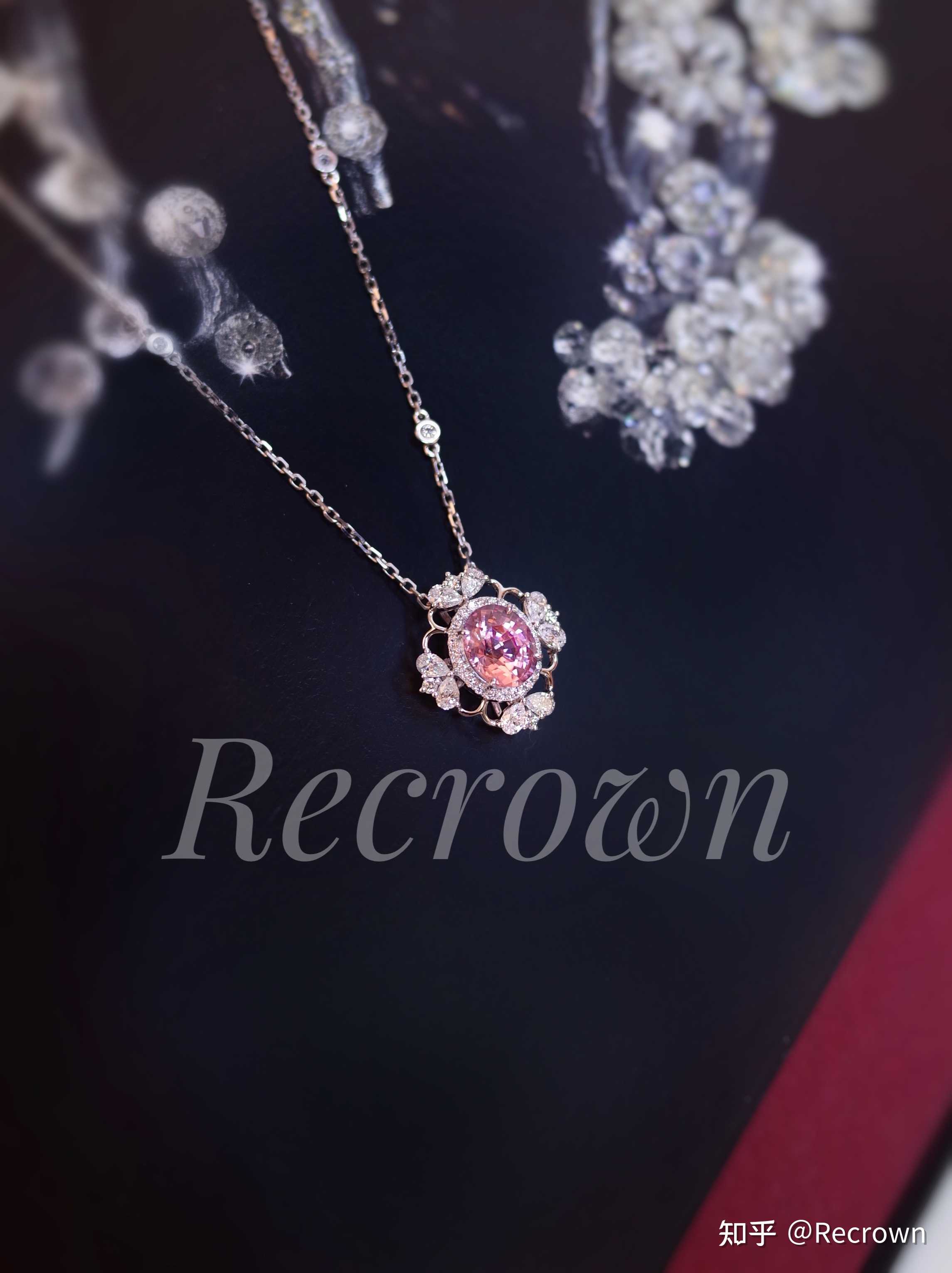 recrown 的想法: 【定制欣赏】无烧帕帕拉恰钻石项链,疏影… - 知乎