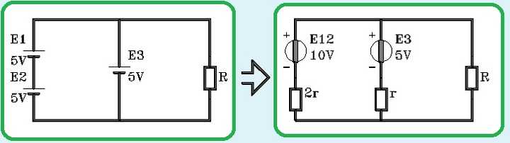 两节5v电池的串联 与 一节5v电池 并联再并联 一个电阻 电阻两边电压是多少 知乎