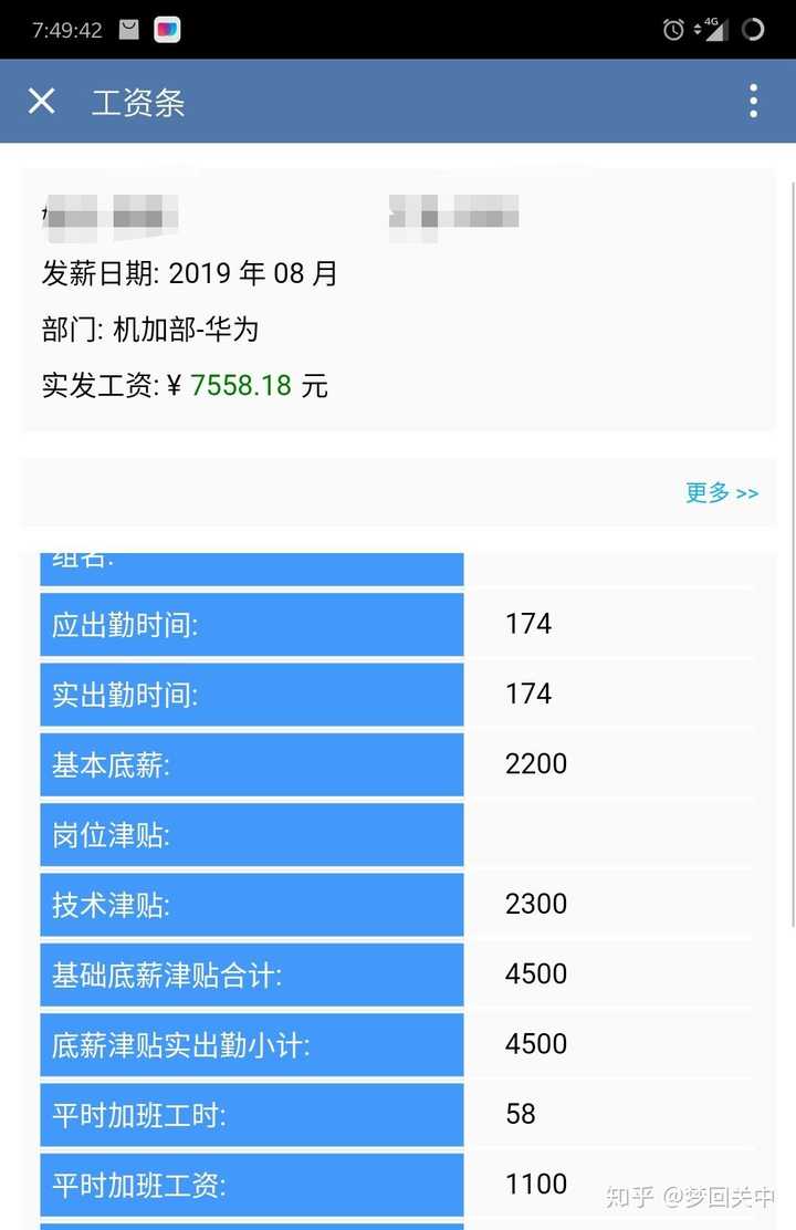 我就在工廠,cnc技術員,底薪4500,一個月綜合下來7500左右,五險一金都