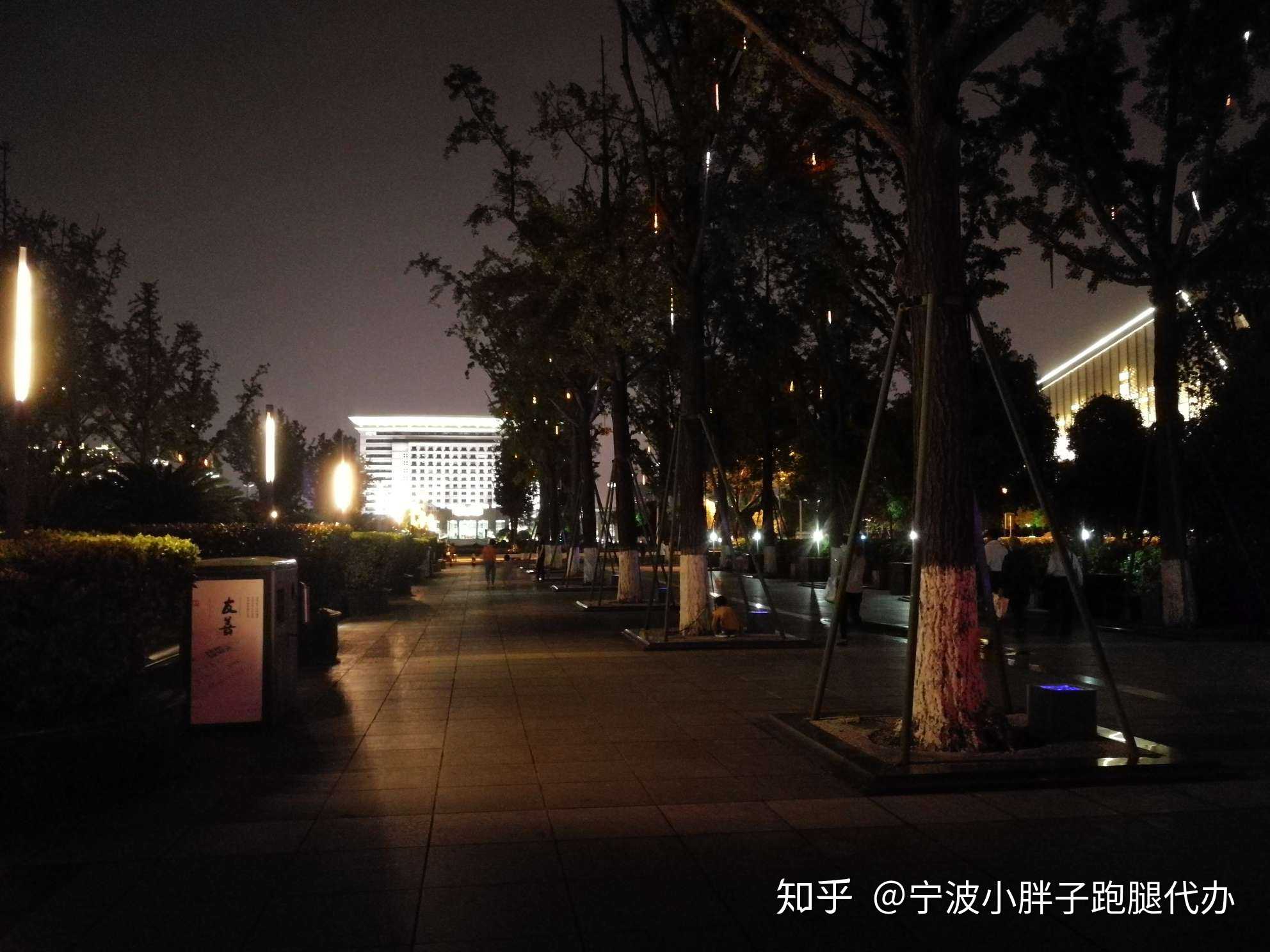 鄞州公园夜景图片