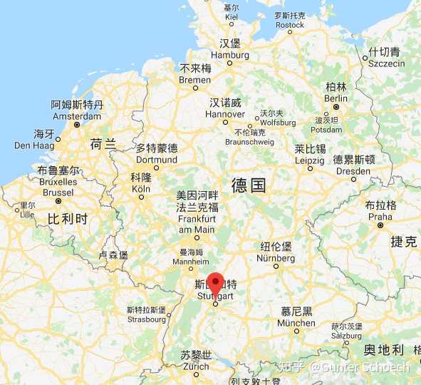斯图加特所在地理位置(图截自google earth) the results are