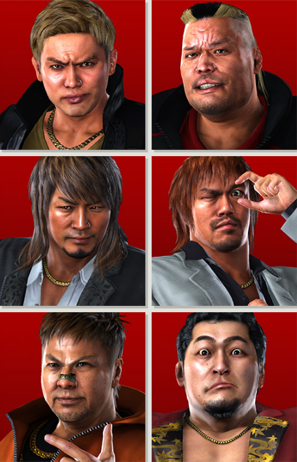 另外帮派管理游戏,桐生会对抗的也是由6名日本摔跤明星参演的武斗派