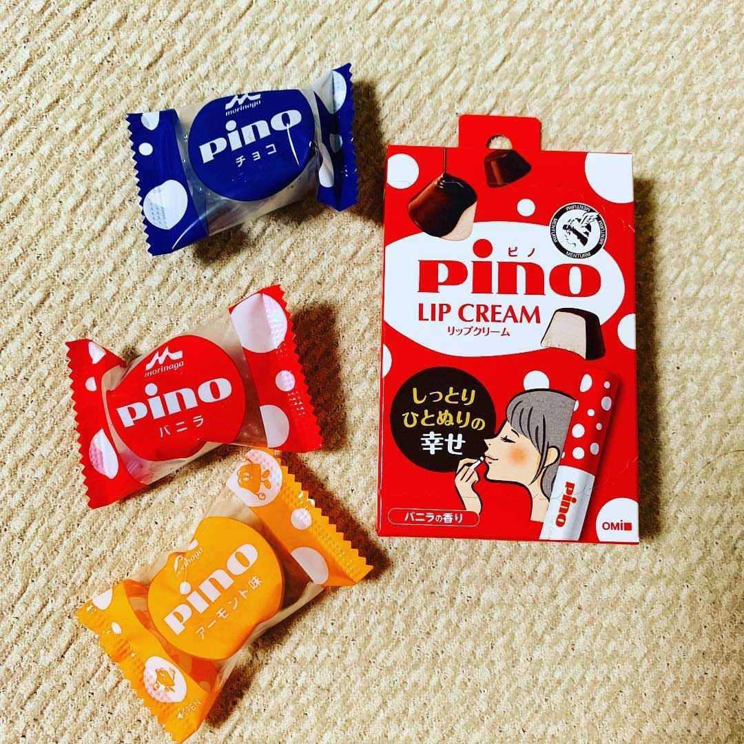 日本森永pino×近江兄弟!限定香草巧克力冰激凌味唇膏,你想pick吗?