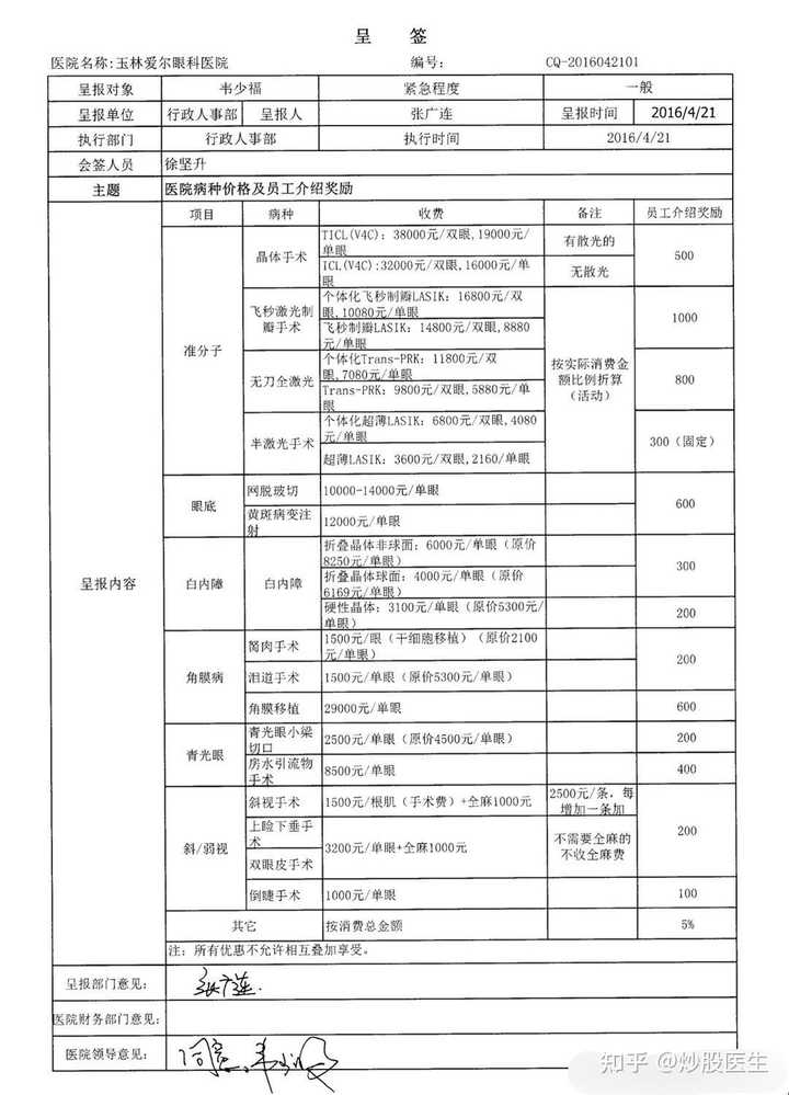 如何看待武汉抗疫医生曝光爱尔眼科「手术回扣明细」，贴出「好处费」流水总金额达 78 万余元？