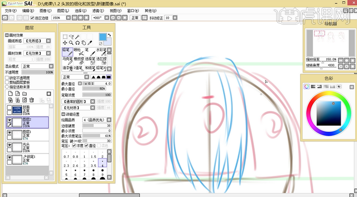 如何在sai中画出这种效果 知乎