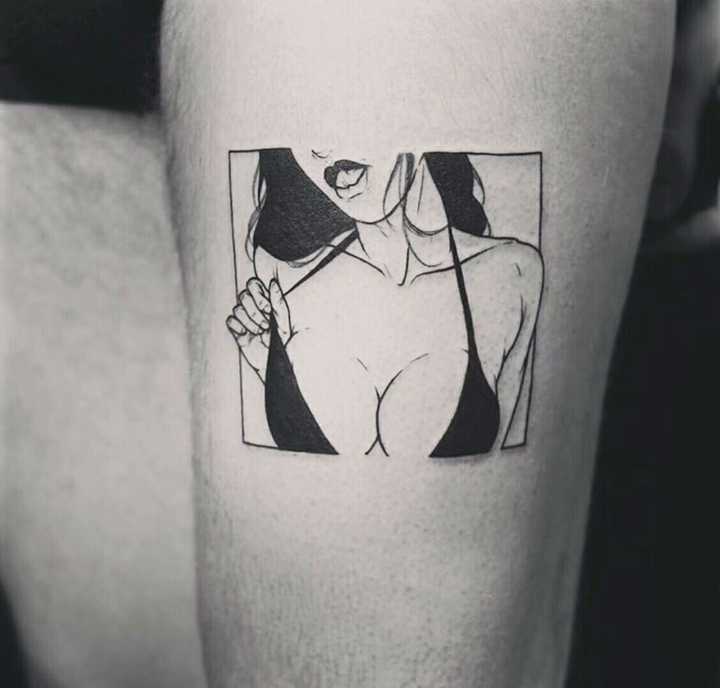 我觉得纹身并不能以偏概全,我只针对她 不说了上图 这是原图,贼好看.