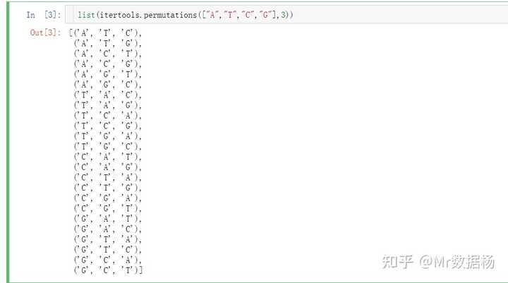 python如何生成全排列组合  第1张
