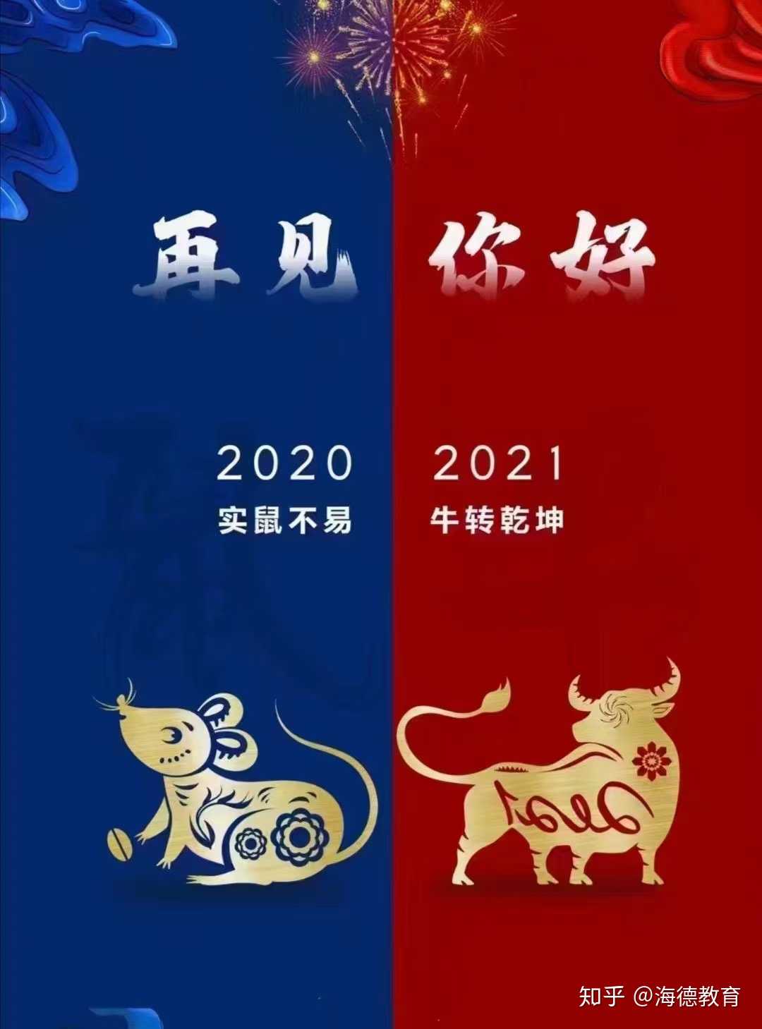 2020到2021跨年图片牛图片