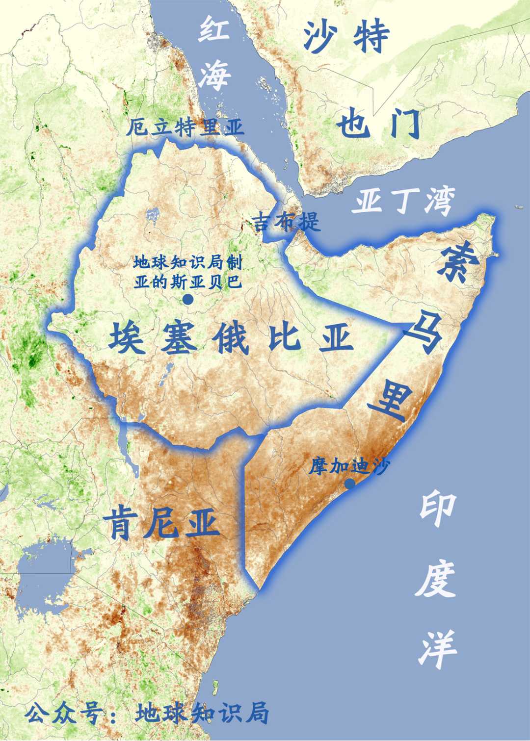 索马里地理位置地图图片