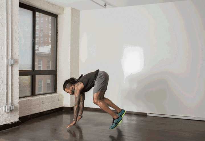 burpees with   tuck jump