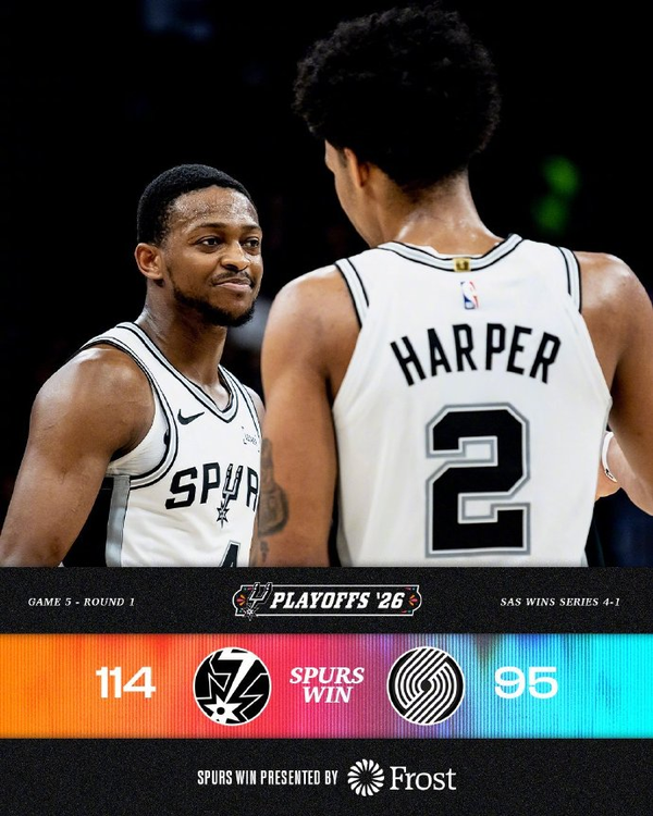 2526赛季NBA季后赛开拓者 95:114 马刺，如何评价这场比赛？