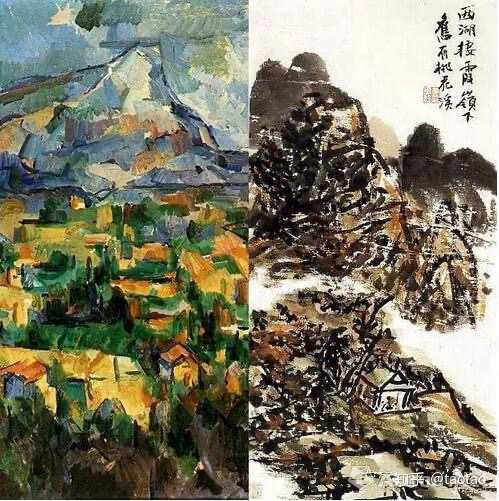 中国绘画与西方绘画在用笔上有何相似之处与不同之处,产生这种差异的