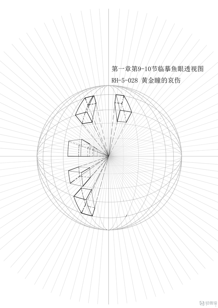 如何画出鱼眼透视参考线？