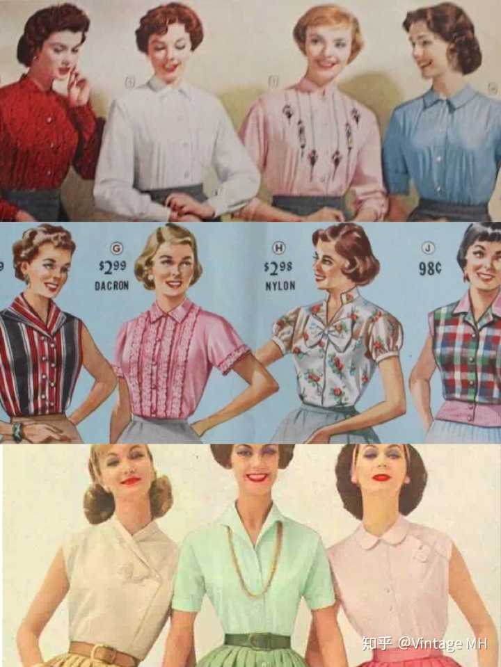 女生怎么穿出上世纪50年代美国或法国复古风 知乎