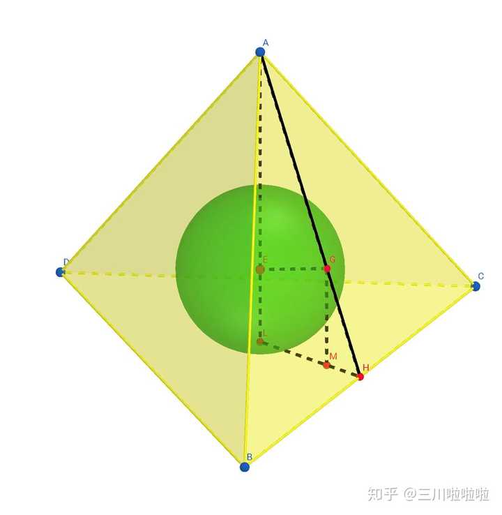 正三棱锥内切球的四个切点两类分别在三角形的什么位置