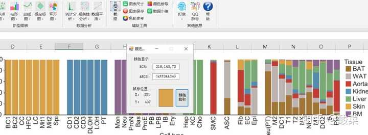 EXCEL绘图教程：EasyCharts插件提取配色方案的方法！